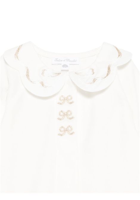 Tutina con ricamo TARTINE ET CHOCOLAT | CB5404013 NACRE